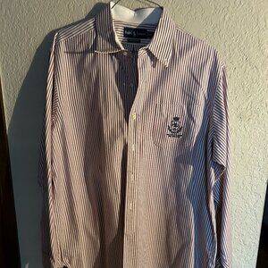Ralph Lauren Mens Striped Dress Shirt XL Special Edition